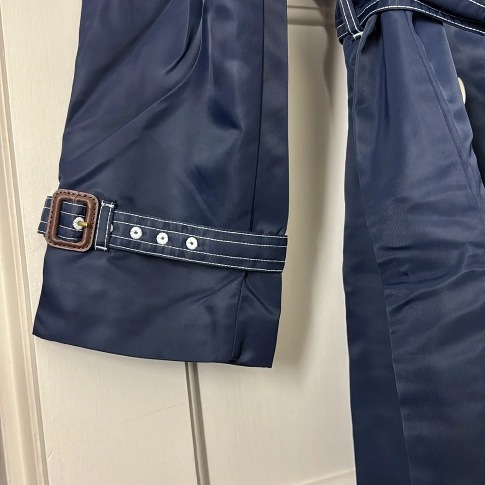 J.Crew Relaxed trench coat in lightweight shiny nylon CD420